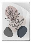 Shop365 Bitki Yapraklar ve Şekiller Modern Tablo Çerçeveli P-000694