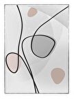 Shop365 Toprak Renk Tonları Tasarım Modern Tablo Çerçeveli P-001465