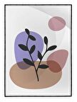 Shop365 Bitki Yapraklar ve Şekiller Modern Tablo Çerçeveli P-002079