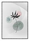 Shop365 Bitki Yapraklar ve Şekiller Modern Tablo Çerçeveli P-002268