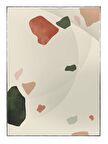 Shop365 Toprak Renk Tonları Şekil Tasarım Modern Tablo Çerçeveli P-002498