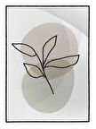 Shop365 Doğa Bitki Modern İllüstrasyon Tablo Çerçeveli P-002544