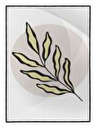 Shop365 Doğa Bitki Modern İllüstrasyon Tablo Çerçeveli P-002565