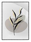 Shop365 Doğa Bitki Modern İllüstrasyon Tablo Çerçeveli P-002627