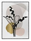 Shop365 Doğa Bitki Modern İllüstrasyon Tablo Çerçeveli P-002641