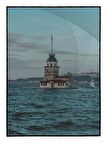 Shop365 İstanbul Kız Kulesi ve Deniz Manzarası Tablo Çerçeveli P-003637