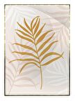 Shop365 Palmiye Yaprakları Pastel Tonlar Modern Tablo Çerçeveli P-003857