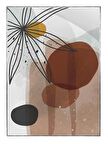 Shop365 Bitki Yapraklar ve Şekiller Modern Tablo Çerçeveli P-004027