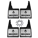 Renault 9 Broadway Uyumlu Perçinli 4'lü Ön/Arka Paçalık Tozluk Çamurluk REN1RX034YD