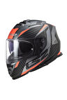 Storm 2 Racer Mat Tıtanıum-neon Turuncu Kask