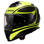 LS2 STORM 2 DODGER MAT BLACK YELLOW KASK