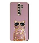 Gpack Xiaomi Redmi Note 8 Pro Kılıf Kamera Korumalı Köpek Desenli Standlı Silikon