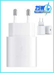 Samsung A35 / A55 / A34 / S22 / S23 / S24 uyumlu 25W Ultra hızlı şarj başlığı Sadece Adaptör