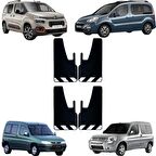 Citröen Berlingo Siyah-Beyaz Fosforlu 4'lü Paçalık Çamurluk Tozluk CIT0FX01401