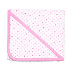 Puanlı Kız Bebek Penye Battaniye (88x88cm)