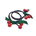 Kırmızı Boncuklu Kız Çocuk Lastikli Toka 2li