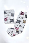 Kedili Kız Bebek Pijama Takım