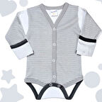 Önden Çıtçıtlı Kız Bebek Çıtçıtlı Body Zıbın