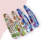 Çiçekli Çıtçıtlı Bebek Toka - 2li