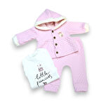 Kapüşonlu Kız Bebek Takım