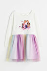 Eteği Tüllü Kız Çocuk Elbise