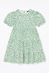 Palmiye Desenli Kız Çocuk Yazlık Elbise