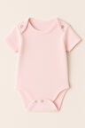 Yarım Kollu Kız Bebek Çıtçıtlı Body