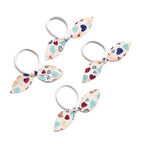 Tavşan Kulak Lastikli Toka 4 Adet