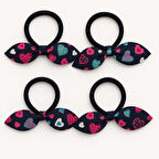 Tavşan Kulak Lastikli Toka 4 Adet