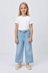 Wide Leg Denim Kız Çocuk Kot Pantolon