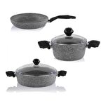 Granit 26 CM  Karnıyarık Tencere Tava ve 20 CM Derin Tencere Seti Schafer