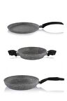 Schafer 28 CM Granit Tava 22 CM Sahan ve Krep Tavası