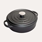 Demirdöküm 28 CM Kısa Tencere Siyah 