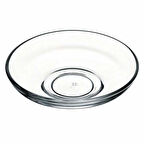 Cam Çay Tabağı Klasik Çay Tabak 6 Adet