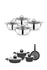 Schafer Cookhaus Çelik Tencere Seti ve Granit Tencere Takımı