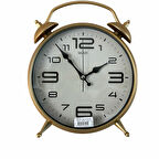 Dekoratif Masa ve Duvar Saati Peter Saat Gold Renk