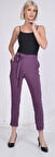 SORALLİNE KADIN PANTOLON YAZLIK YARI BEL LASTİKLİ 1696 AEROBİN KUMAŞ MOR