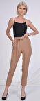 SORALLİNE KADIN PANTOLON YAZLIK YARI BEL LASTİKLİ 1696 AEROBİN KUMAŞ NOHUT