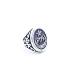 Ayyıldızlı Kalemli Gümüş Erkek Yüzüğü  170030870G16Y