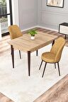 Rovena Raum Meşe 70x110 Sabit Suntalam Yemek Odası Takımı 2 Adet Sandalye