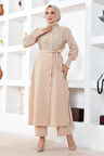 İnci Detaylı Takım Bej 19360