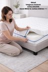Kılıf İnci 90x200 Yatak Kılıfı Koruyucusu Yatak Örtüsü Fermuarlı Kapitone Zippered Mattress Cover