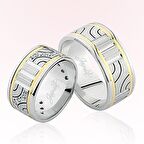 Desenli Altın Alyans 1703