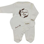 İsimli Hastane Çıkışı 3 Lü Set Çokgen Tüy Desenli