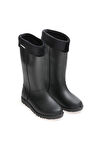 Kadın Kışlık PVC İçi Sıcak Astarlı Su Geçirmez Çizme Siyah