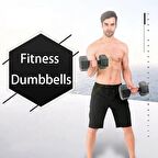 Plastik Köşeli Dambıl Set - Dumbbell Set 2X10 Kg