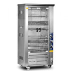 Pimak Tek Vitrinli Piliç Makinesi Doğalgazlı 6 Şiş 30 Piliç