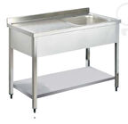 Pimak Tek Evyeli Taban Raflı Tezgah 60 x 60 x 85 (cm)