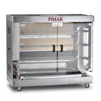 Pimak Kollu Setüstü Piliç Çevirme Makinesi 3 Şiş 15 piliç Tüplü