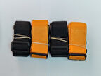 2 Adet Siyah 2 Adet Portakal Valiz Kemeri 4 Cm Toplam 4 Adet